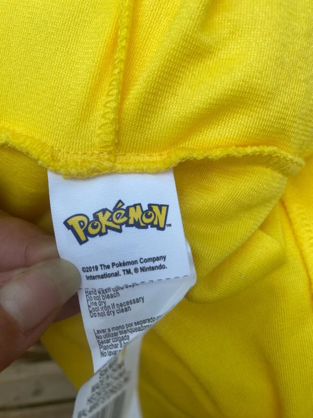 Pikachu Costume, Kids size medium 8, Official Pokemon Pikachu Hooded Jumpsuit